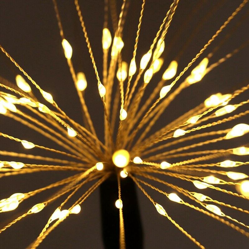 Outdoor LED Solar Fireworks Lights 90/120/150 LEDs Waterproof String Fairy Light Home Garden Street Patio Christmas Decors Lamp