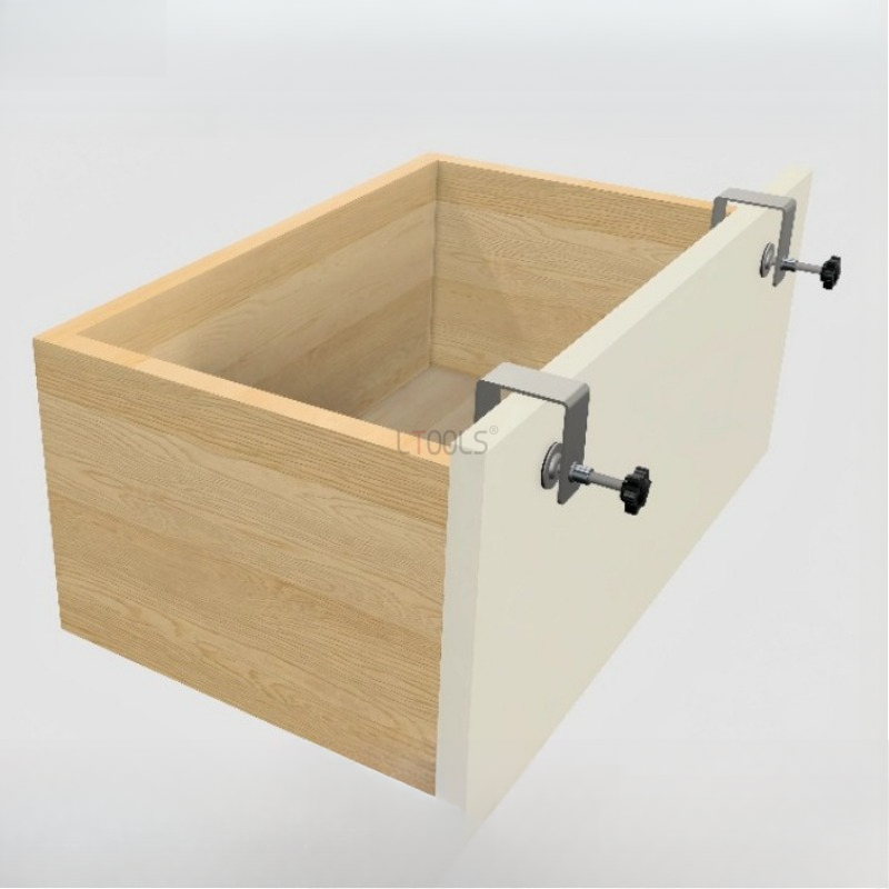 High Panel Drawer Clip with Thickened Stainless Steel Installation Auxiliary Tool Adjustable Woodworking Positioning Artifact