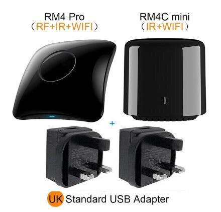 Broadlink RM4 Pro / RM4C Mini Universele IR RF Remote Control Afstandsbediening Compatibel Alexa Google Assistent For Ac: Chocolate