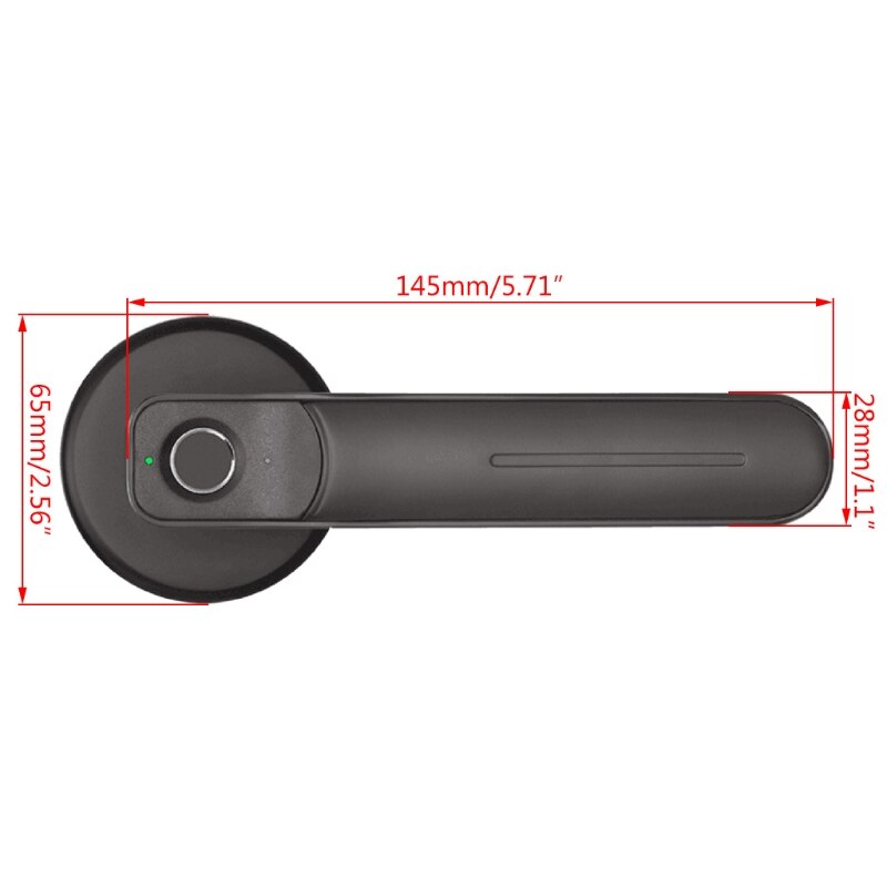 Mit Tasten Hause Büro Smart Biometrische Fingerprint Türschloss Semiconductor G32B