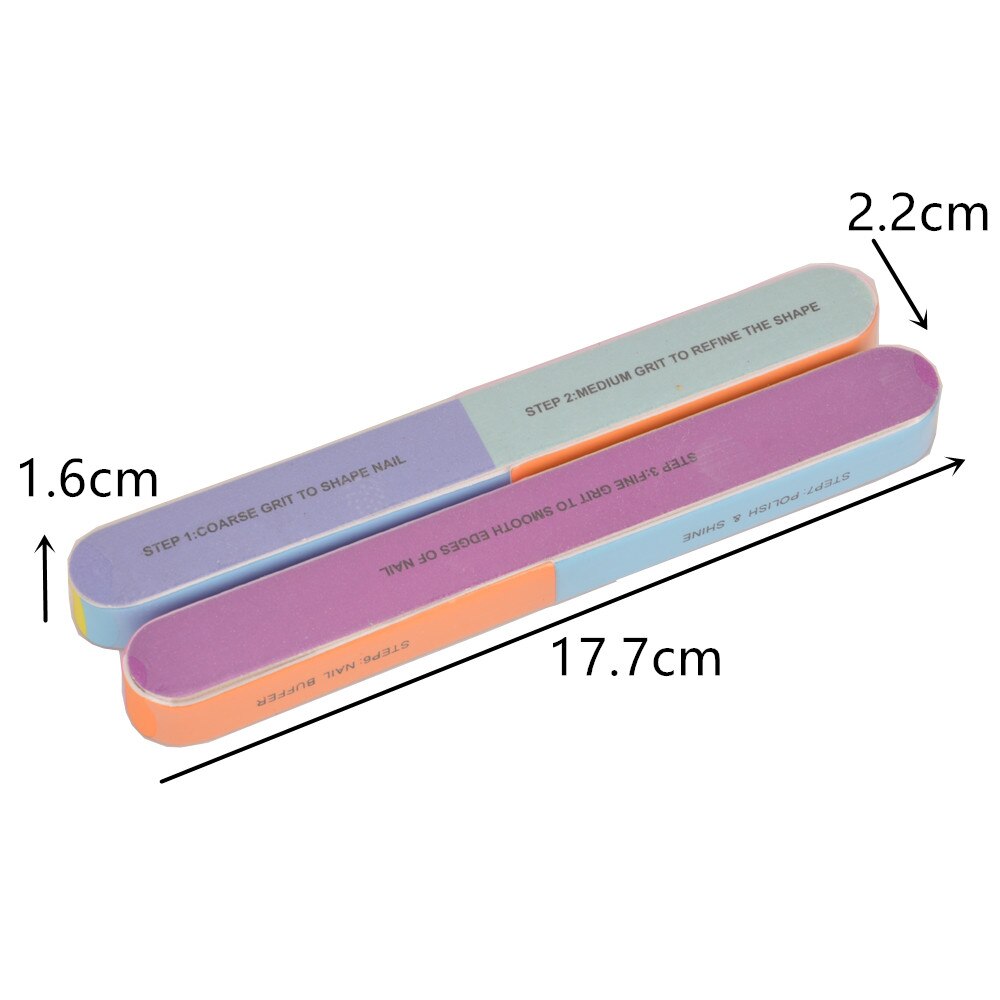 Kilmonla Nail File 7-sided Nail Buffer Multi-use Buffer Art Sanding Manicure Tools Sponge Beauty Nail Repair