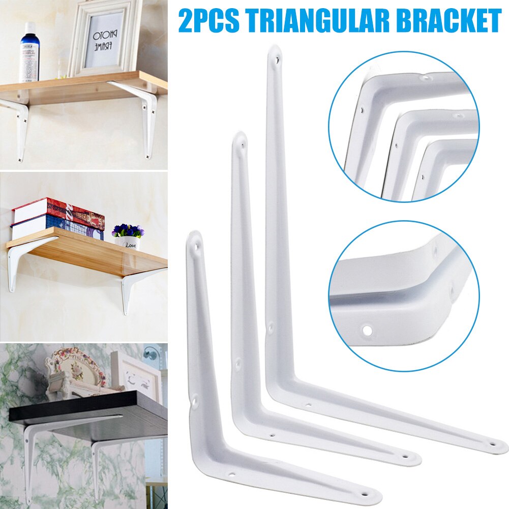 2 stuks driehoekige steunrekhouder, stabiele standaard voor thuis, muuropslag, slaapkamer, driehoekige steunrek -40