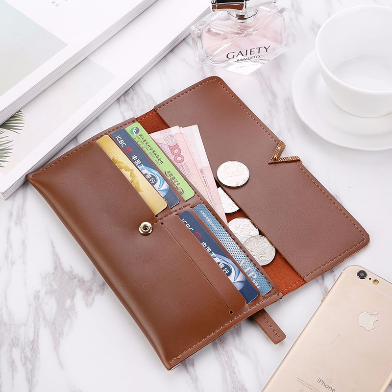 Long wallet ladies wallet purse card bag clutch bag PU leather wallet female кашелек для денег женский