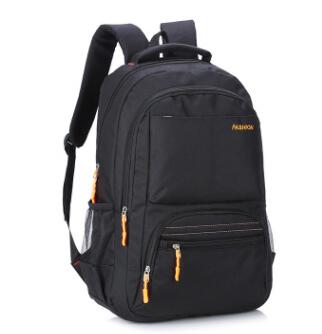 Chuwanglin male backpacks Business laptop backpack High capacity school bag Simple versatile travel bags C011502: Black