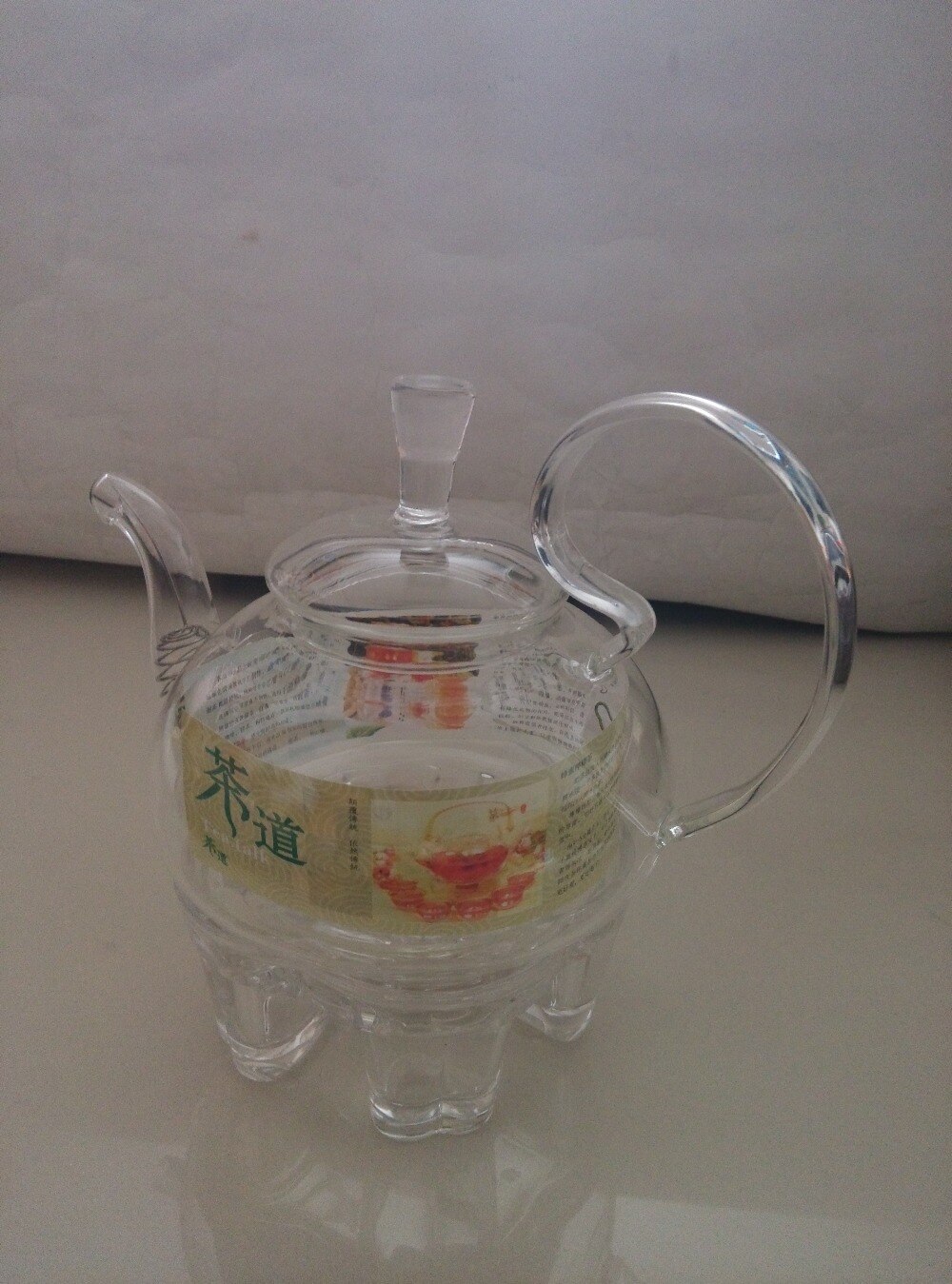 Calentador con forma de corazón de cristal, tetera de vidrio con Base de calor, trivetes, accesorios de té, diámetro de 11cm, JN 1009, 1 ud.