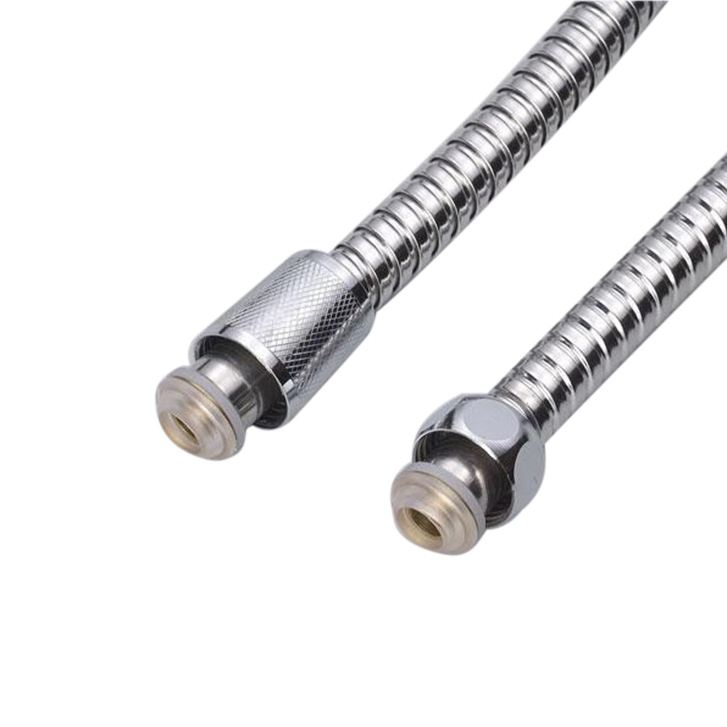 Recableght Stainless Steel Double Buckle Water Pipe Flexible Shower Hose Bathroom Soft Tube Accessories Durable Easy To Install