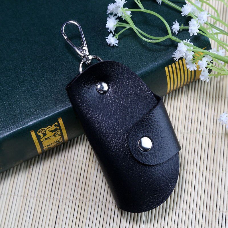 Etya nøgle etui holder herre pung pu læder unisex nøgleorganisator taske nøgler husholderske business tegnebøger nøgle taske