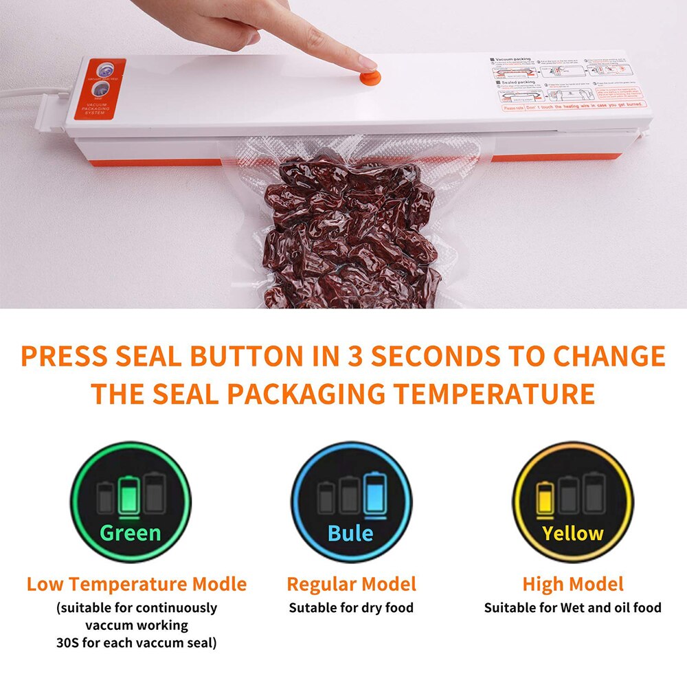 Kitchen Machine Film Sealer Vacuum Packer For Dry Pumping Most Popular Products Preservation Food Lock Fresh Film Vacuum Sealer