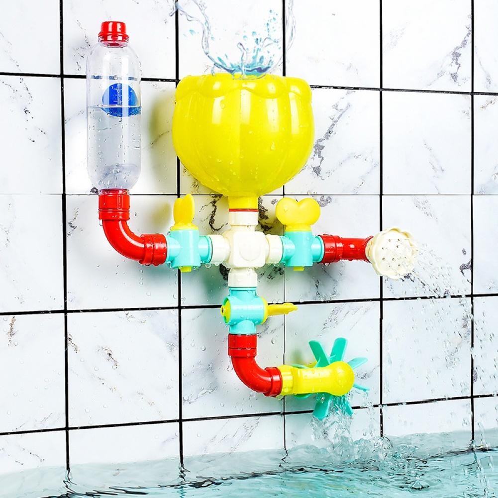 Jouet pour baignoire, jouet pour baignoire, tuyau d'eau, pulvérisation roue d'eau, bricolage, jeu pour enfants
