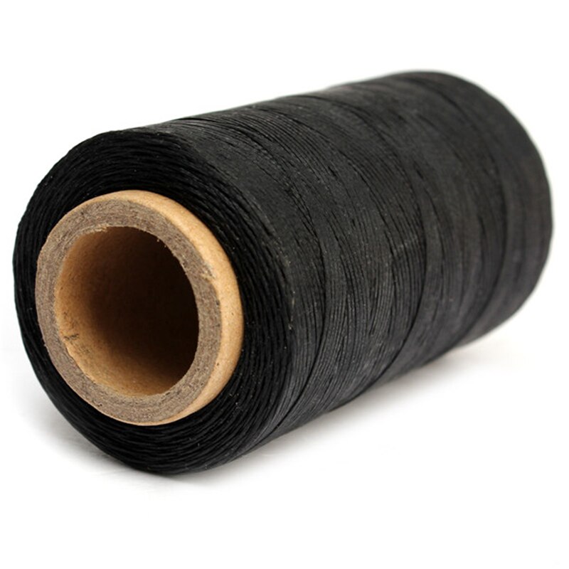 Duurzaam 240 Meter 1Mm 150D Lederen Gewaxt Draad Koord Voor Diy Handwerk Tool Hand Stiksels Draad: Black