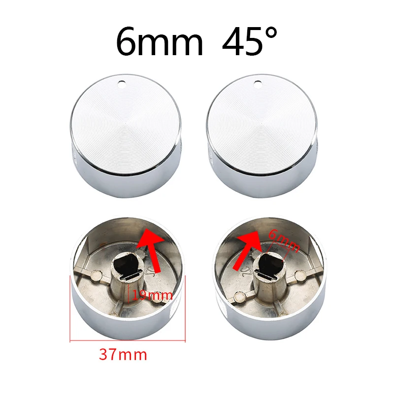 2 stuks 6mm 8mm Goud Keuken Gasfornuis Handgrepen Accessoires Metalen Multifunctionele Oven Kookpot Knop Schakelaars