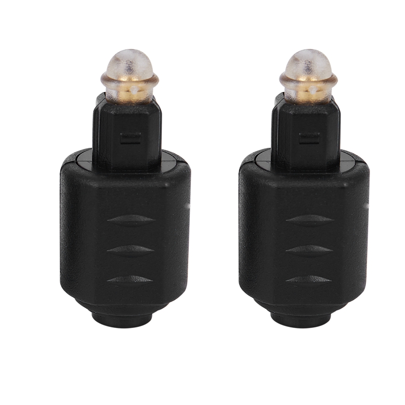 2 Packs Optische 3.5mm Vrouwelijke Mini Jack Plug Naar Digitale Toslink M Audio Adapter