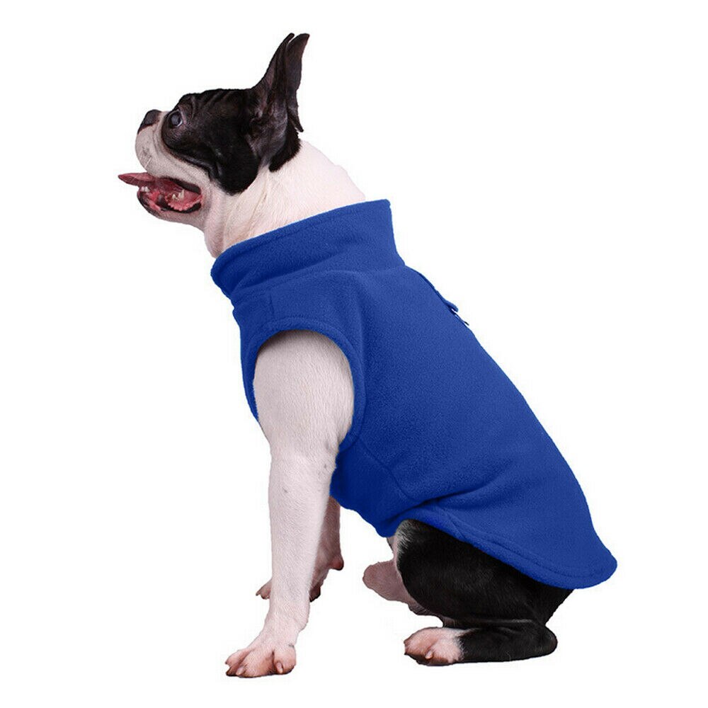Fleece Harness Pet Vest Jas Jumper Trui Jas Voor Kleine Medium Grote Hond: Blauw / M