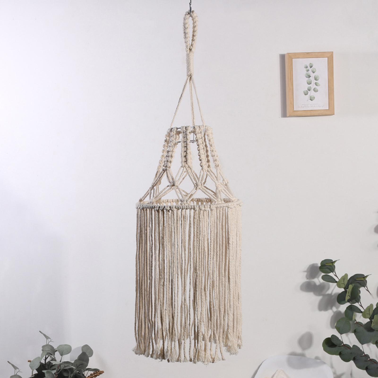 Bohemian Macrame Ceiling Lamp Shade Hanging Light ... – Grandado