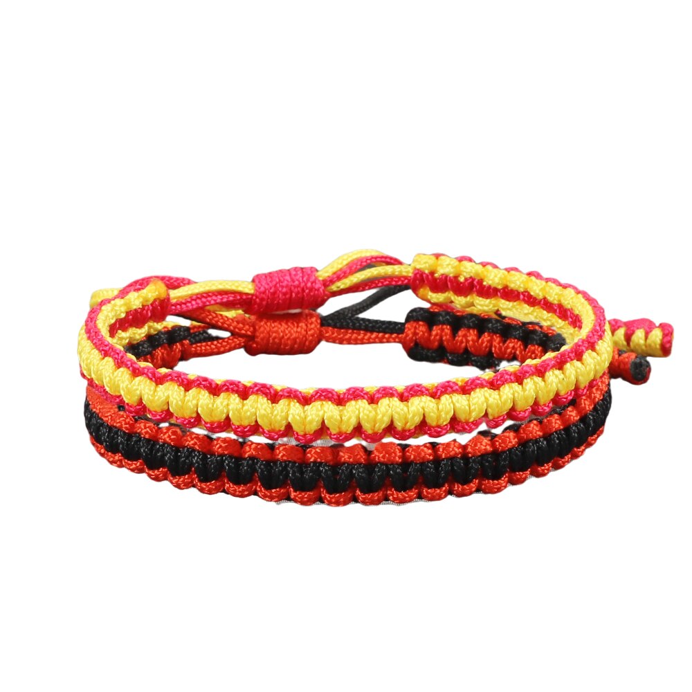 2 Stks/set Vrouwen Geweven Armband Bohemian Katoenen Touw Gevlochten Armbanden Voor Mannen Liefhebbers Beste Vriend Kinderen Geluk Sieraden: style 16