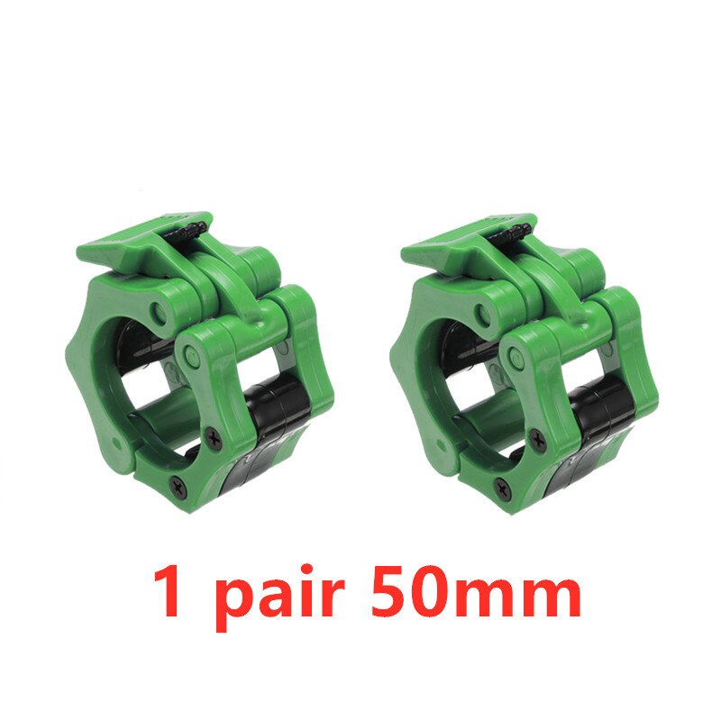 28mm 30mm 50mm Barbell Kragen Schloss Dumbell Clips Clamp gewichtheben Bar Gym Dumbell Clamp Frühling Clips gewicht Hebe Lock: Licht Grün