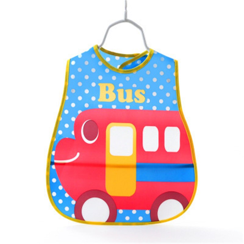 Baby Bibs EVA Plastic Waterproof Lunch Feeding Bibs Baby Cartoon Feeding Cloth Children Baby Apron Babador Bib: 5