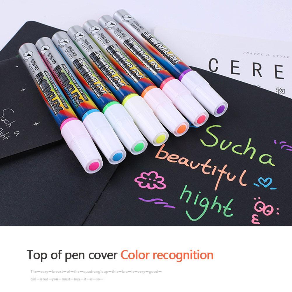 7 Kleuren/Set Marker Metalen Fluorescerende Note Pen Graffiti Teken In Keramische Ambachtelijke Metalen Olie Marker Pen
