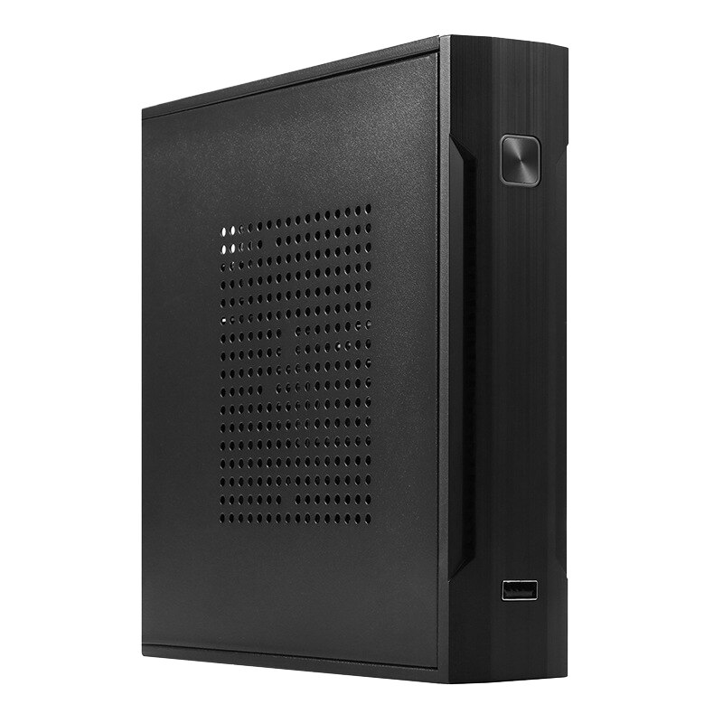 Dunne itx mini behuizing htpc home theater horizontale itx behuizing secc pc computerkast mini-atx gaming desktop behuizing