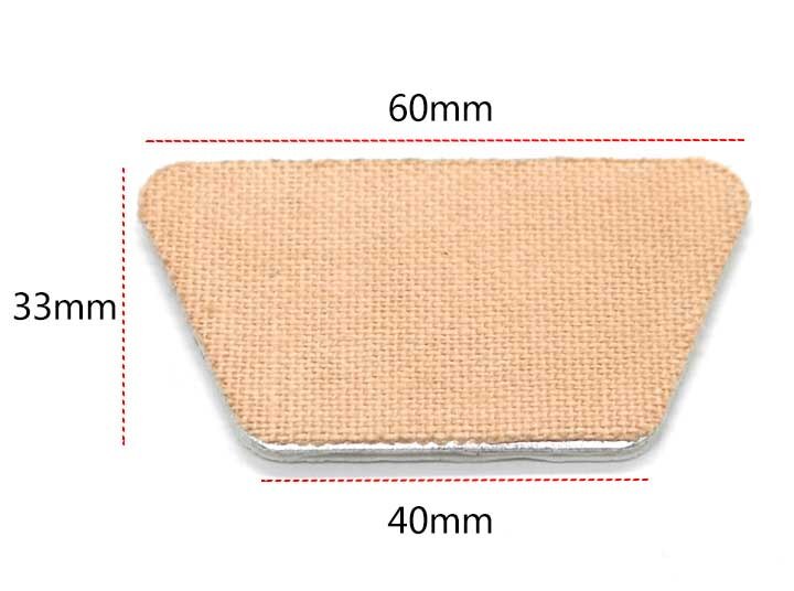 Low temperature thermoplastic board polymer material aluminum plastic self-adhesive nose splint integrated fixed repeat pad: B