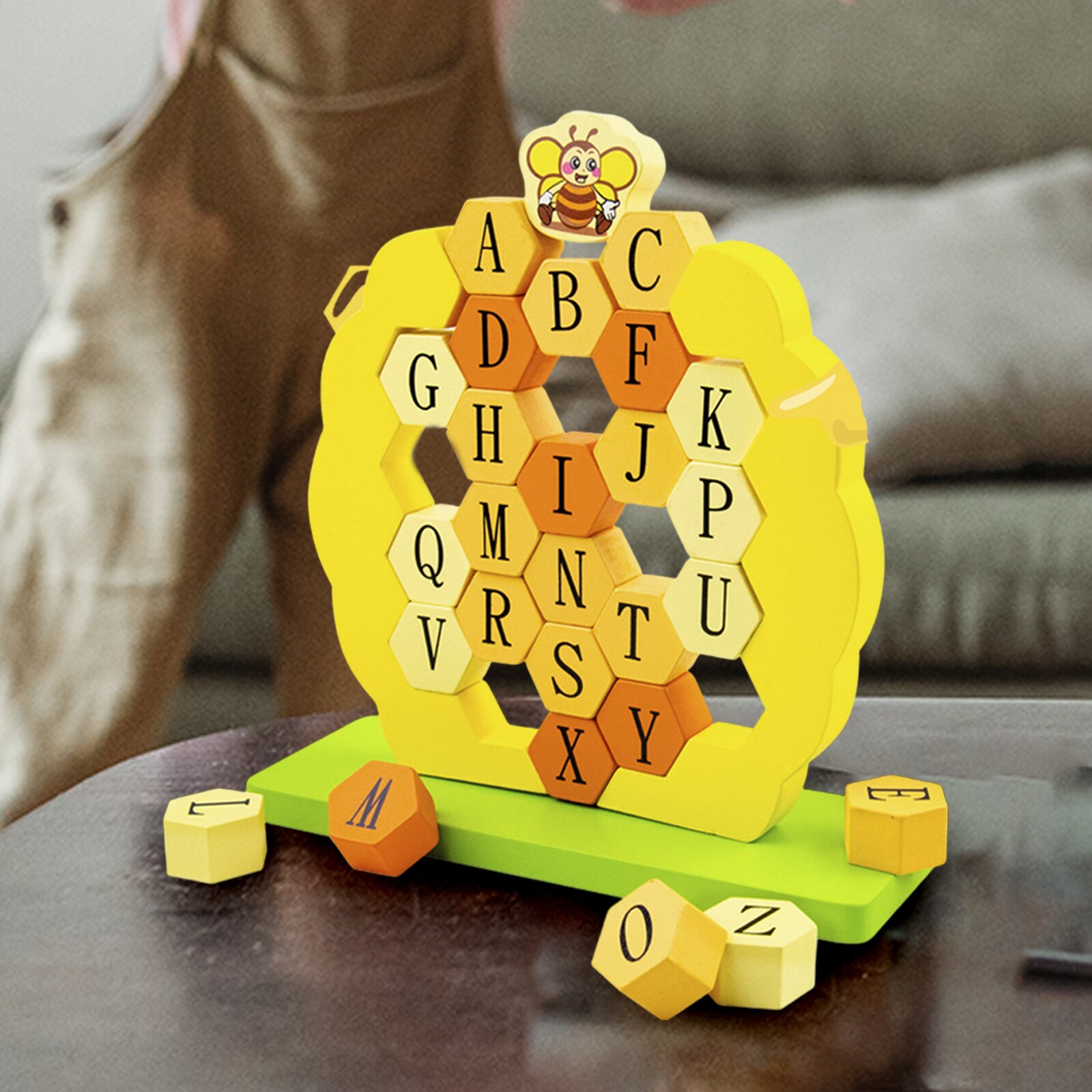 Honeycomb ABC Alphabet Letter Puzzle Stacker Educa... – Grandado