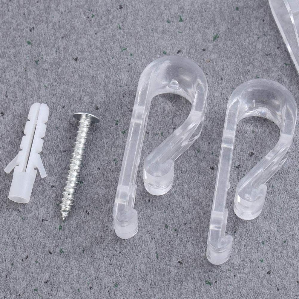 4pcs/set Child Safe Roller Blind Hook Fixed Clip Shutter Blind Rope Holder Vertical Roman String Cord Accessories Curtain C I8H4