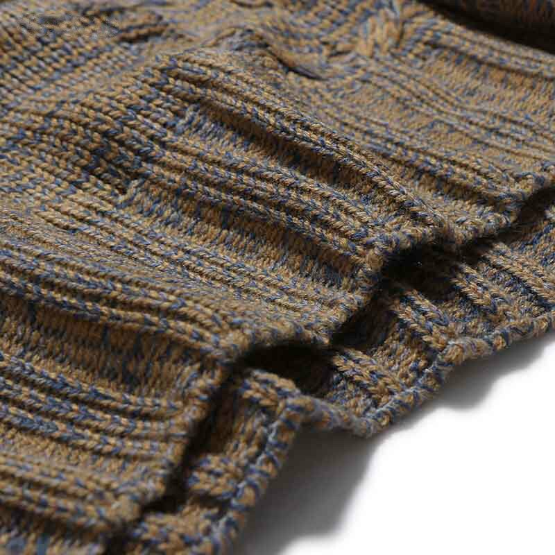 Male double breasted Sweater Autumn Winter Men Hooded Sweaters Men Casual Slim Sweaters Clothes