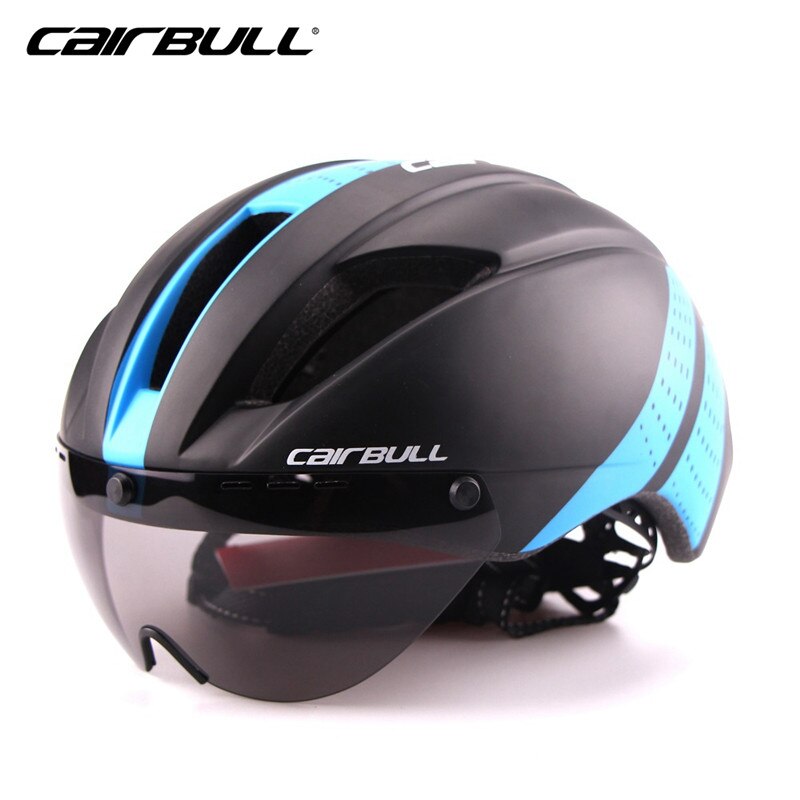 CAIRBULL Helmet Aero Ultra-light Goggle TT Road Bicycle Helmet Integrally-molded Helmet Racing Cycling Time-Trial Cycling Helmet