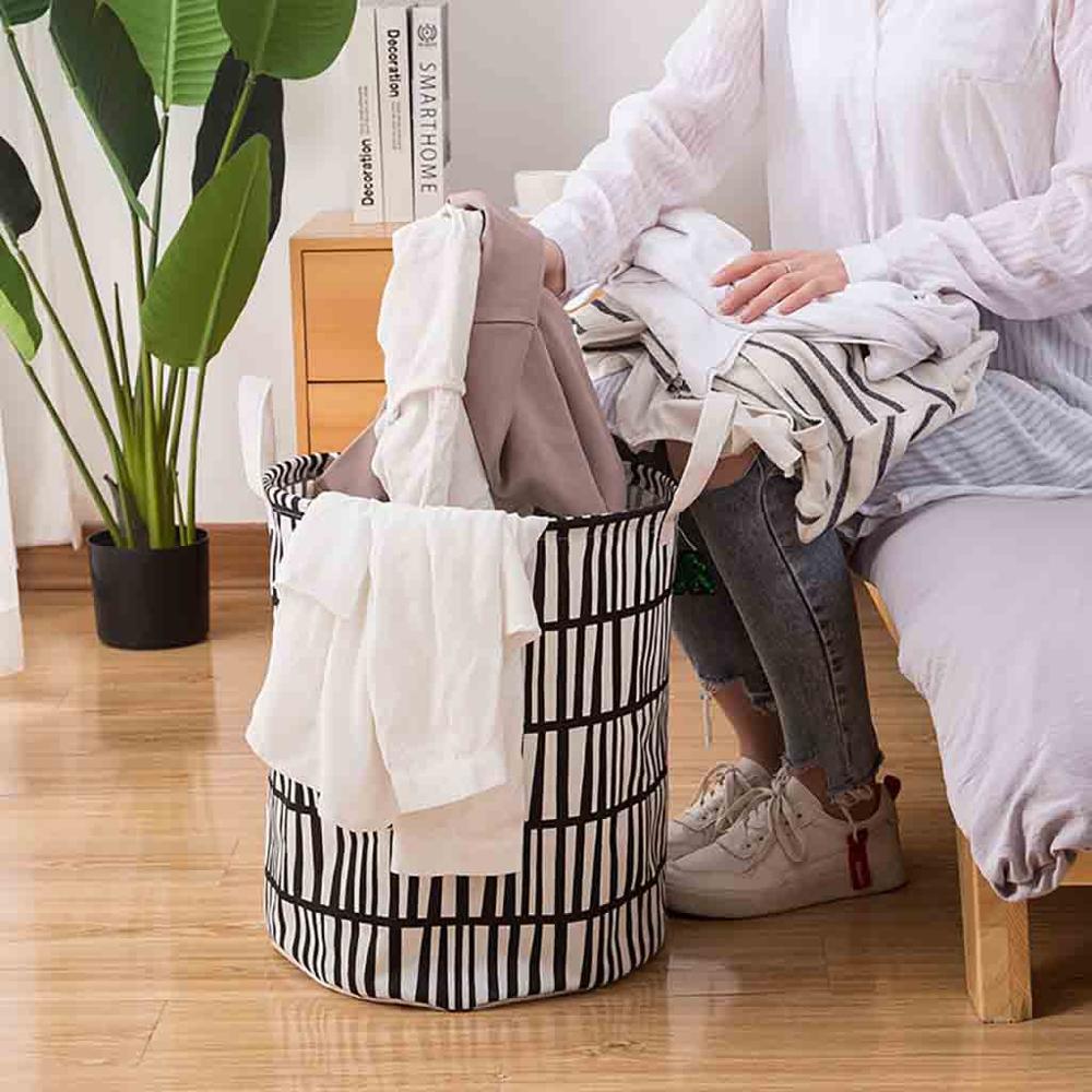 Gran cesta de la ropa de algodón impermeable bolsa de lavado de almacenamiento plegable корзина для белья, decoración para el hogar, accesorios, # FS18