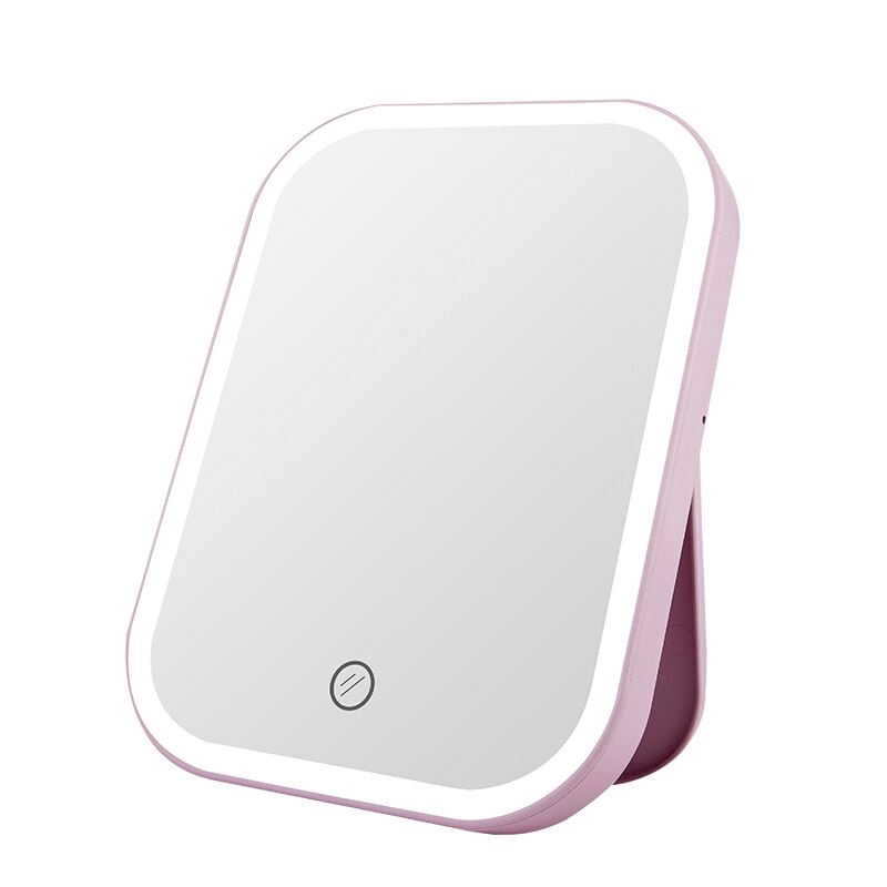 Led Vanity Touch Screen Makeup Mirror Vanity Lights 180 Degree Rotation Table Countertop Cosmetics Bathroom Mirror MJ708