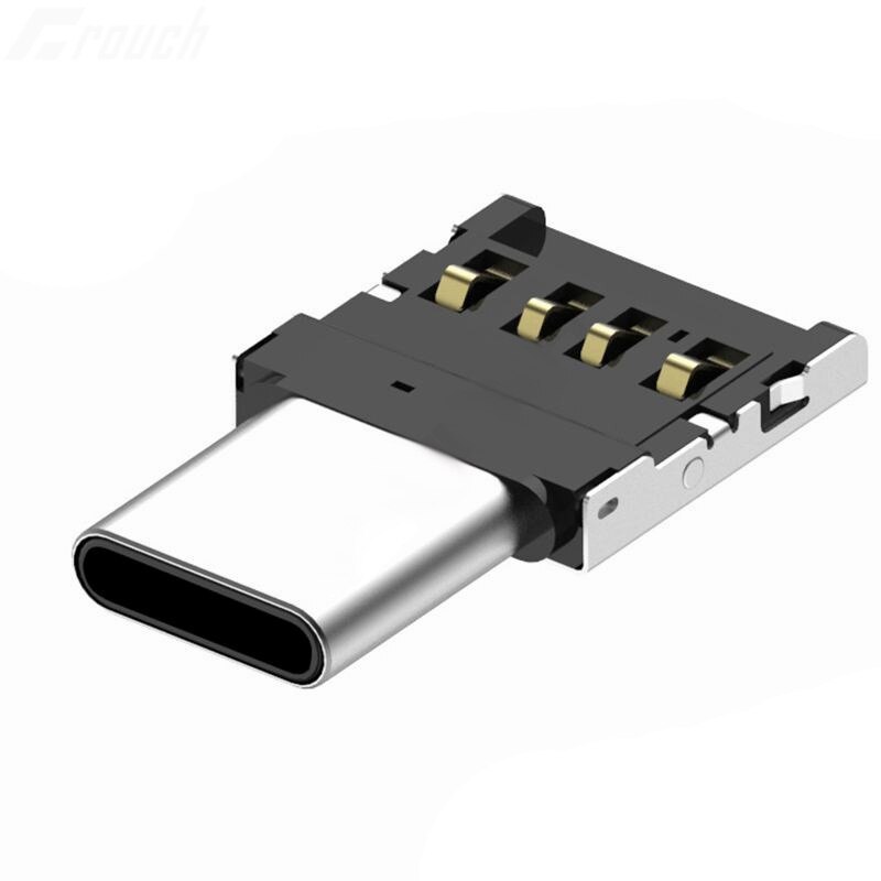 5 stk ultra mini type-c usb-c til usb 2.0 otg adapter til mobiltelefon tablet & usb kabel & flash disk