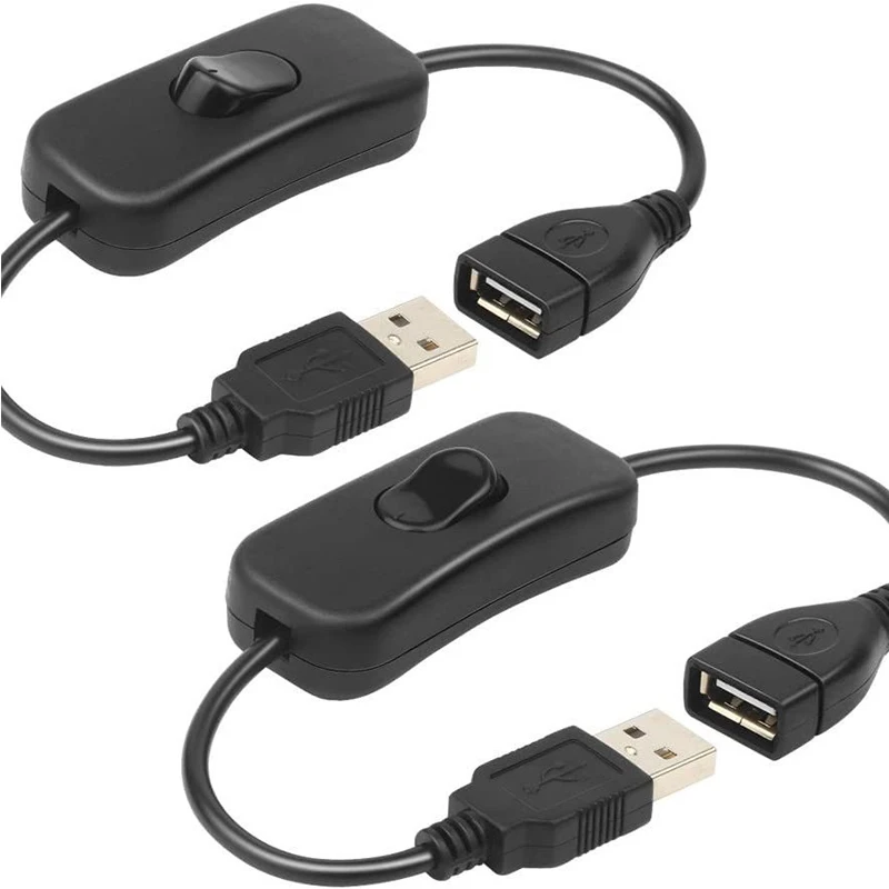28cm with Switch ON/OFF2 Cable Extension Toggle for String USB Gadget USB Power Supply Device Tools