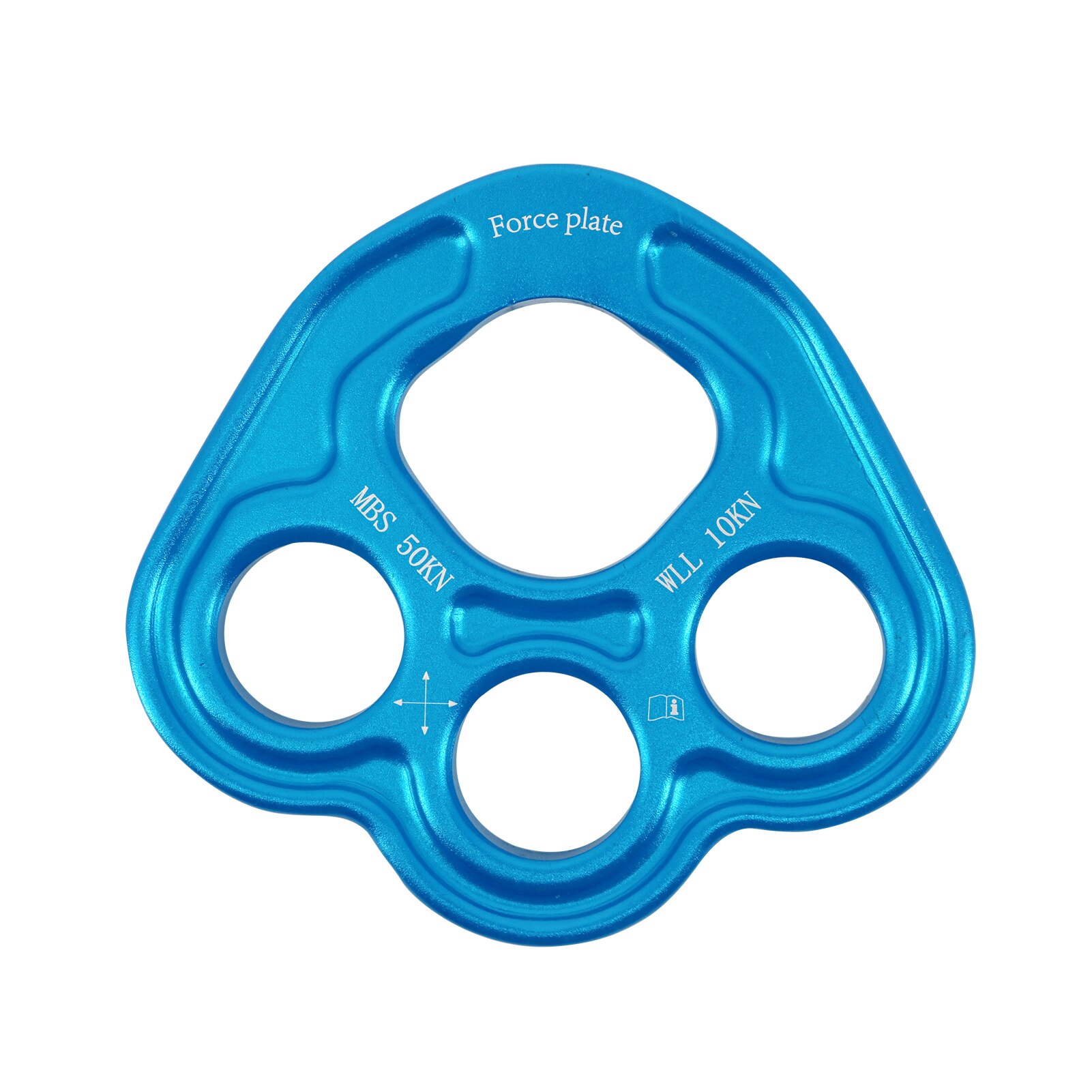 Rigging Plate Splitter Board Solid Outdoor Sports Force Dividing Aviation Aluminum 4 Holes Hammock Training Hiking