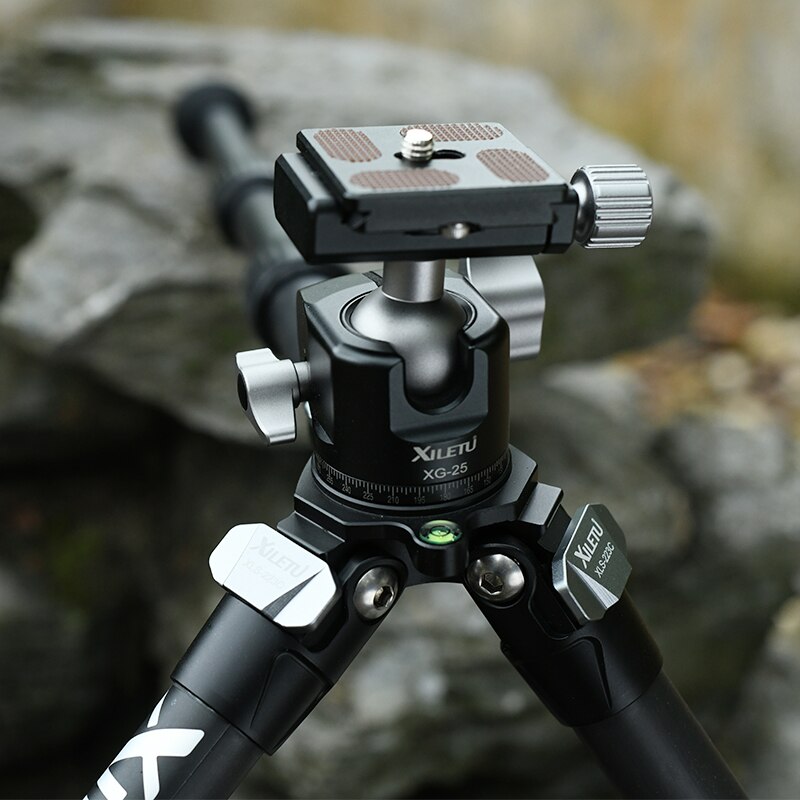 XILETU XG-25 Camera Panoramic Tripod Ball Head 360 Degree Quick Release Ballhead Mount Aluminum Alloy Ball Head With 1/4 Screw