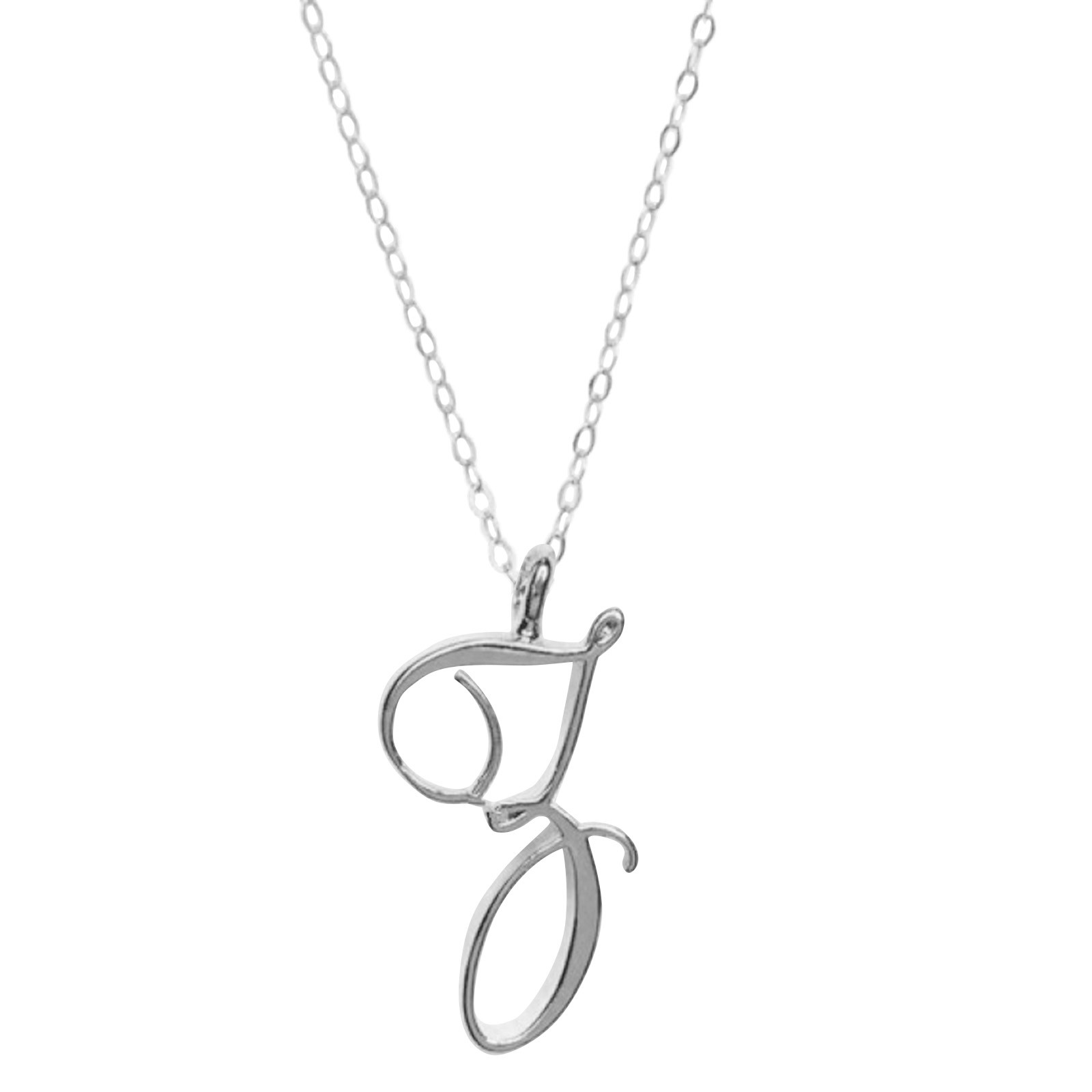 Anheng klassisk halskjede til kvinne 26 bokstaver engelsk kjede bokstav krageben hjem gjør-det-selv kjede choker rustfritt stål dame choker: Champagnegull