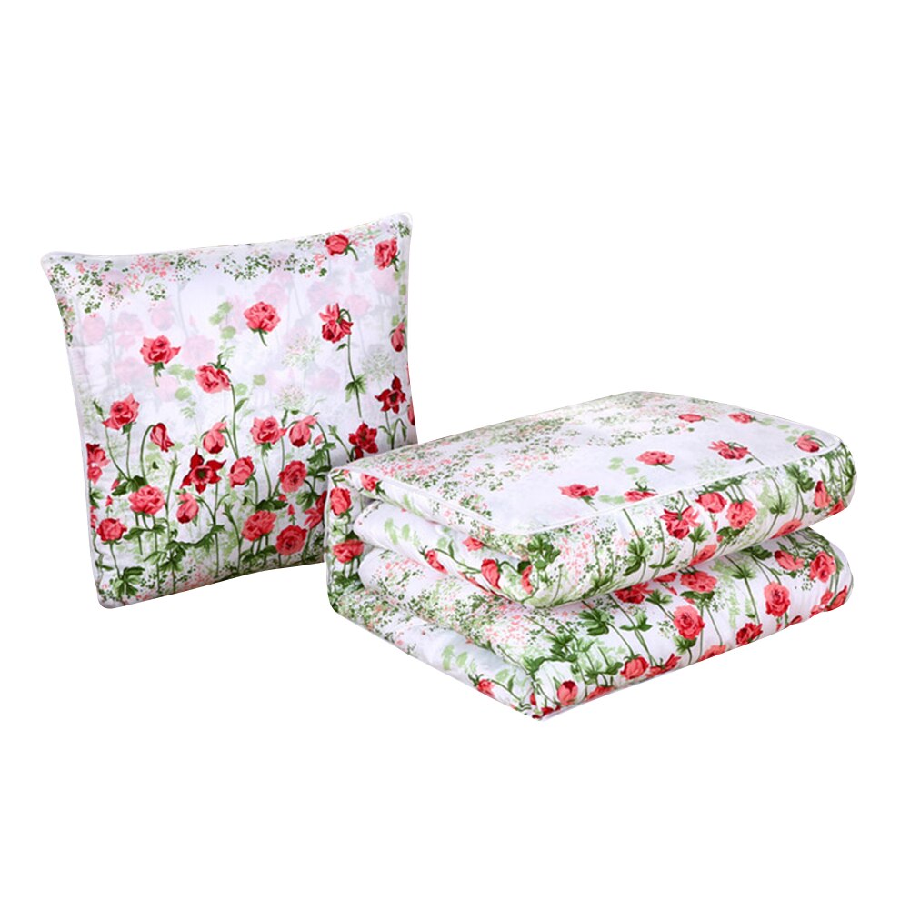 2 in 1 slaapdeken zachte comfortabele opvouwbare deken kussen quilt met rugkussen huisdecoratie bj