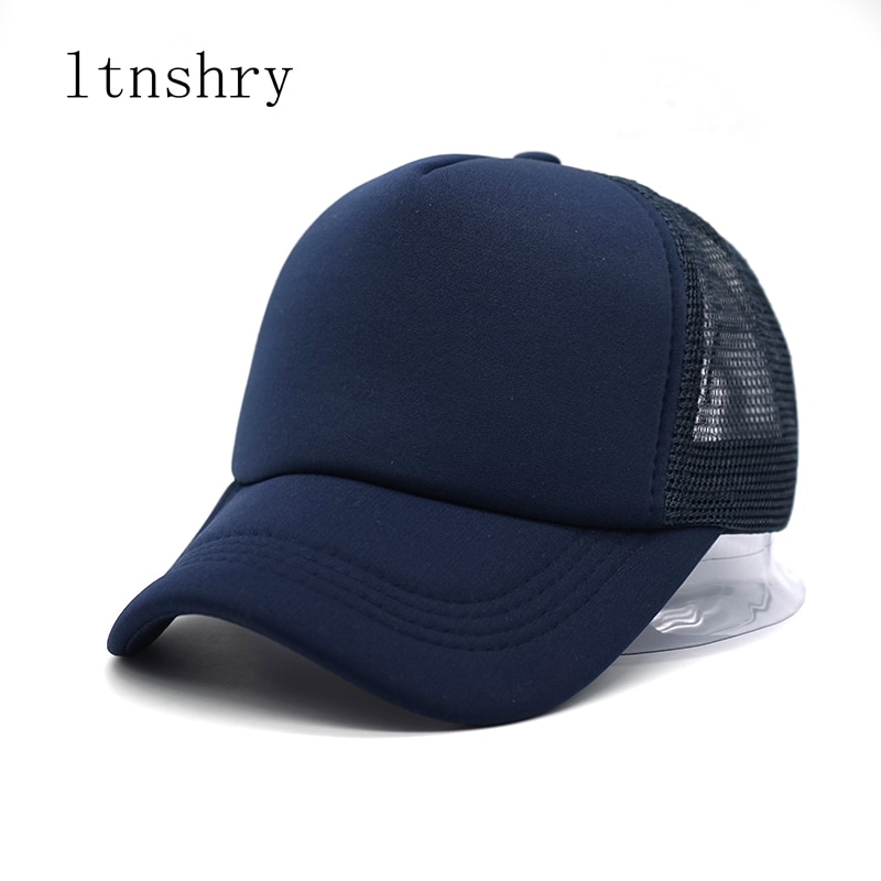 Enkel sommerhette fast bomulls Mos lokk snapback hatt unisex sol lokk trucker lokk