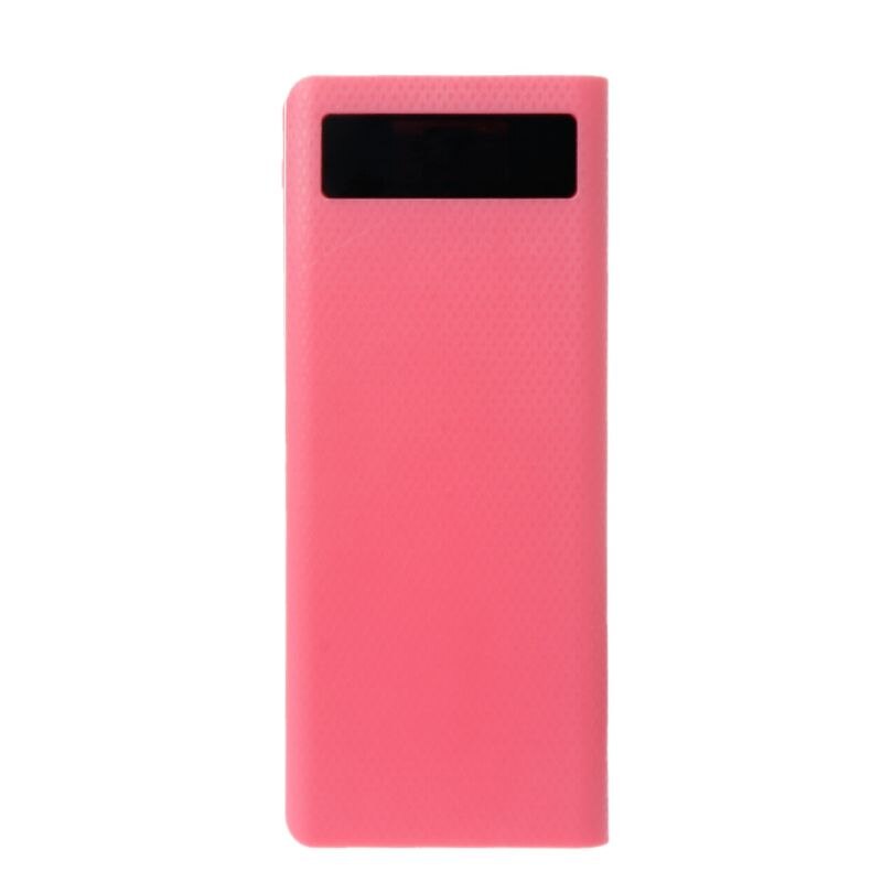 Dual USB QC 3.0 8x 18650 Battery DIY Power Bank Box Charger For iPhone Xiaomi Cell Phone Tablet PC White/Black/Blue Pink #: HOT PINK
