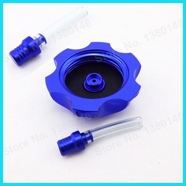 Blue Petrol Gas Fuel Tank Cap Cover + Vale Vent Breather Hose For 125 140 150cc Stomp Coolster SSR Pit Dirt Bike Motorcycle