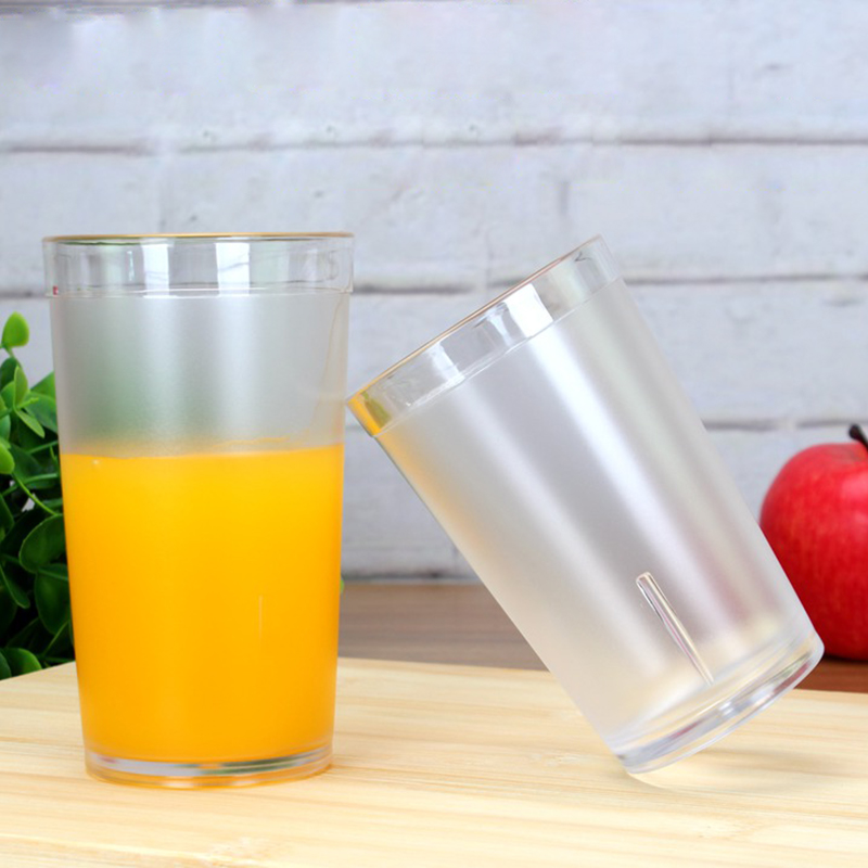 6 stk 9.5/12/16oz restaurant drikke kopper kafé plast kopp bruddsikre tumblers fest gjennomsiktighet drikke kopp sett bar kafé