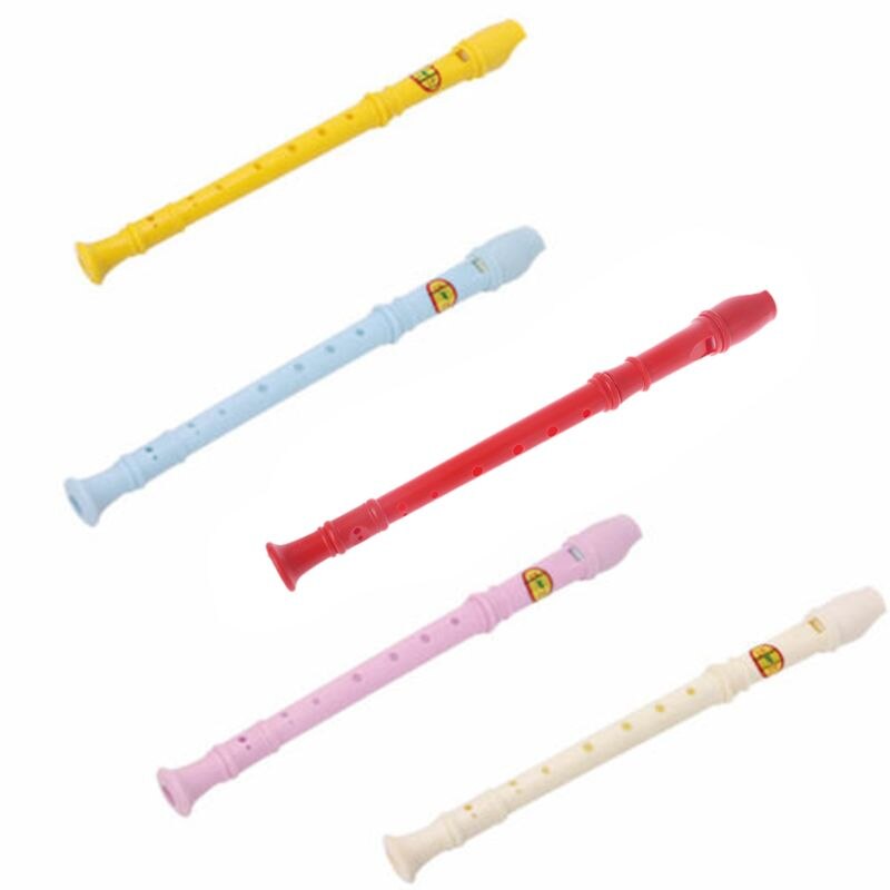 Plastic Musical Instrument Soprano Recorder Long Flute 8 Holes