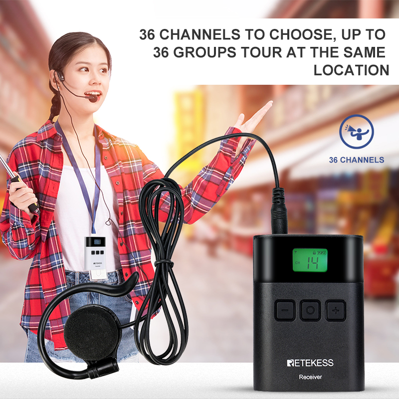 Retekess TT122 Tour führen System kabellos Empfänger Für Kirche Übersetzung Reisen Museum Geschäft Treffen Ausbildung Ausflug