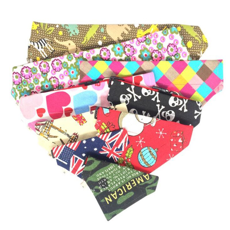 Schattige Hond Kat Sjaal Kragen Verstelbare Puppy Driehoekige Bandana Bandage Hond Kat Stropdas Kraag Halsdoek Ketting 1Pc