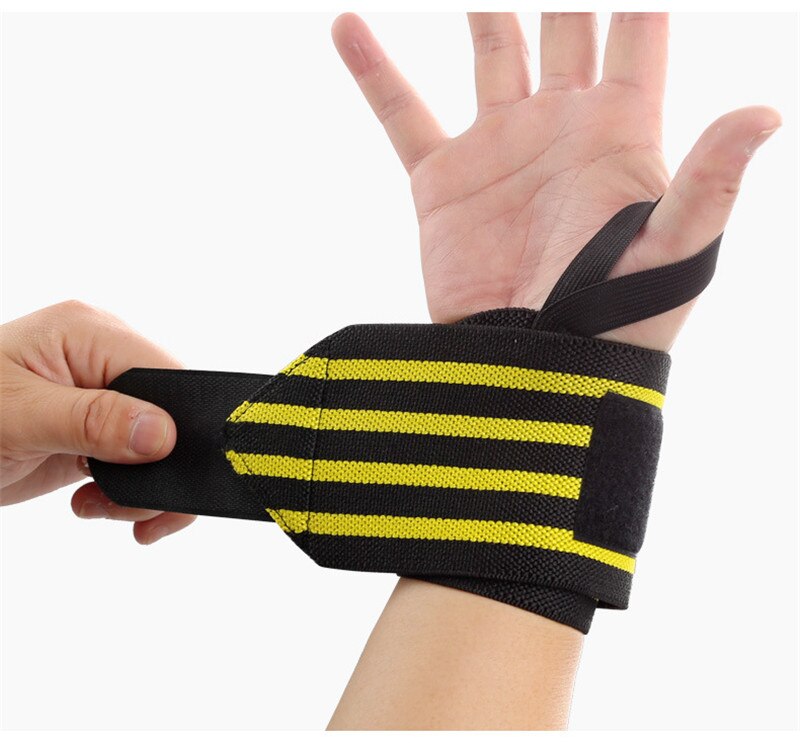 sports ElasticWrap bandage Wrist guard for badminton dumbbell booster belt wristband