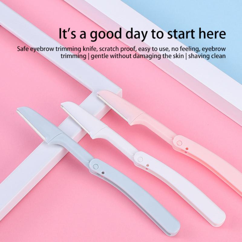 ﻿ 1PCS Eyebrow Trimmer Ladies Face Shaver Women Safe Gentle Makeup Tool For Women Anti-scratch Razor Makeup Tools Trendy ﻿