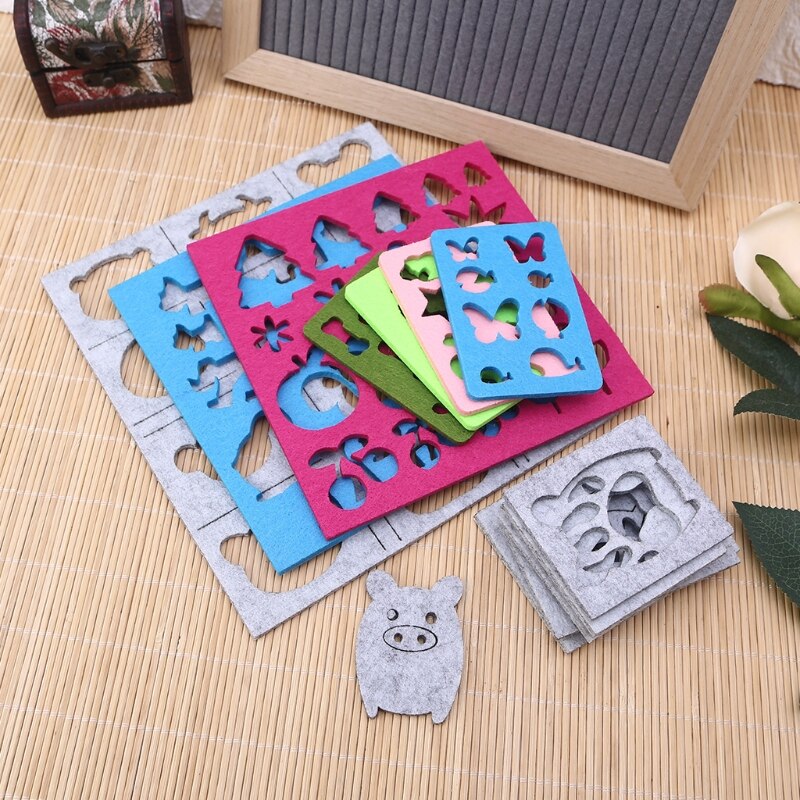 Colorful Felt Needle Felting Molds DIY Felt Template Stencil Applique Handcraft
