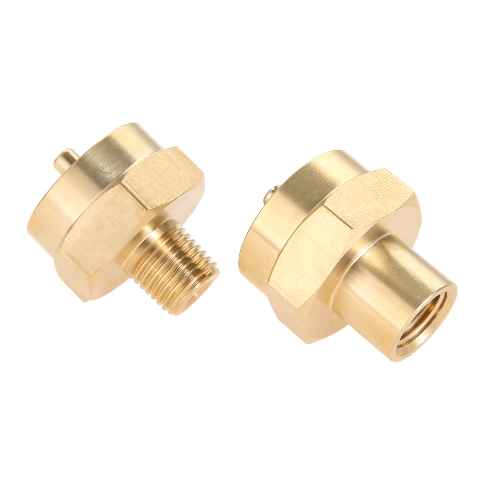 2 Pcs/set 1LB Propane Gas Bottle Refill Adapter Grill Stove Connector with 1/4" NPT Thread 1LB Bottle Connection to 1/4" NPT