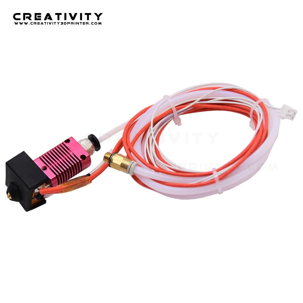 3D Printer Extruder Gemonteerd Mk8 End Kit Voor Ender3 / Ender3Pro/CR10 Met Aluminium Verwarming Blok 1.75Mm 0.4Mm Nozzle