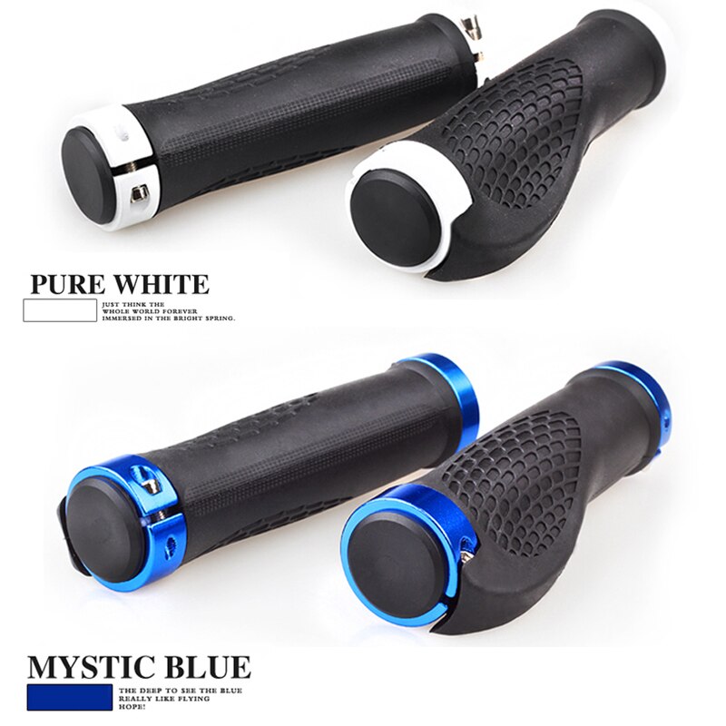MTB Bike Lenker Grip Gummi Anti-Skid Ergonomische Berg MTB Radfahren Teile Fahrrad Griffe Schwarz Gold Rot Blau