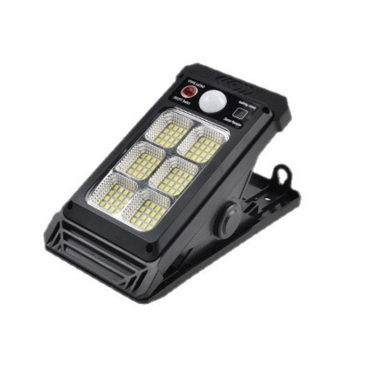 Soldrevet klipslampe, udendørs gårdlampe, hegnslampe til husholdningen, bevægelsessensorlampe, høj lysstyrke til havealtan: Gul